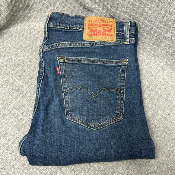 Levi's Other - Levi Strauss 505 blue jeans size 36 34